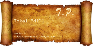 Tokai Pál névjegykártya